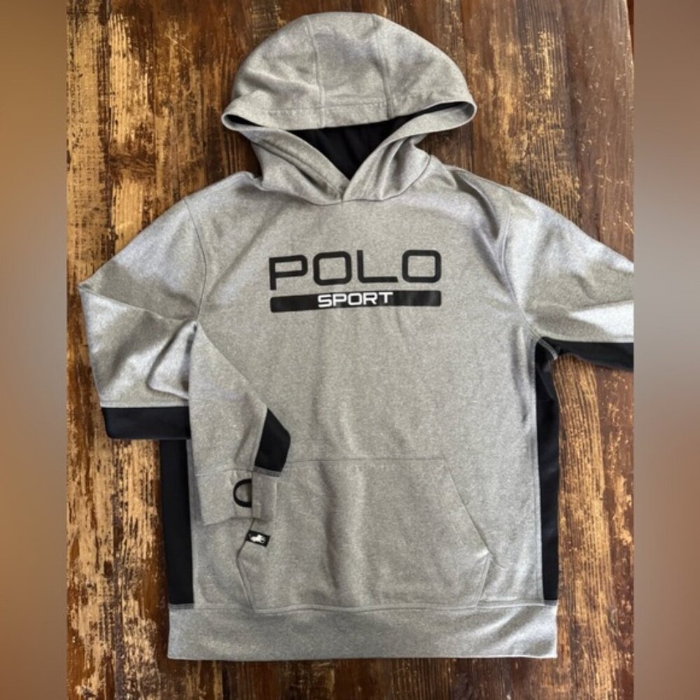 Ralph Lauren Gray and Black Kids Hoodie